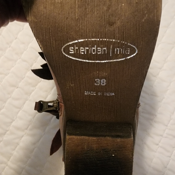 Anthropologie Mia Sheridan leather fringe boots - Picture 7 of 7